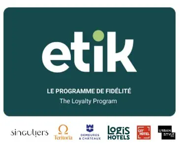 Carte de fidélité ETIK, le programme de fidélité des hôtels Logis, Cit'Hotel et partenaires